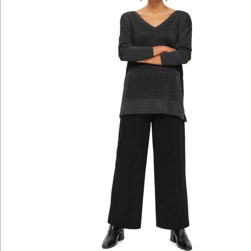 Topshop Metallic Sweater